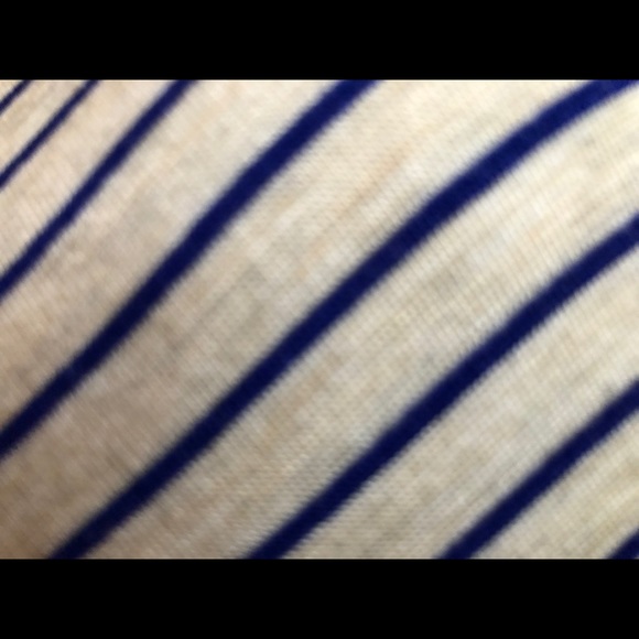 SALE!!  Taupe and Navy Stripped Dress - Picture 3 of 3